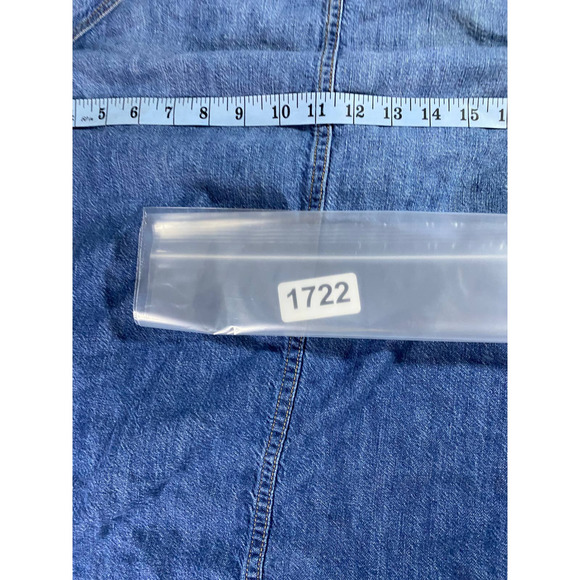 Current/Elliot Infantry Jacket Denim Women's L Military - Picture 9 of 9